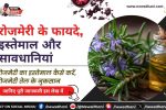 रोजमेरी के पत्ते और तेल – रोजमेरी के फायदे